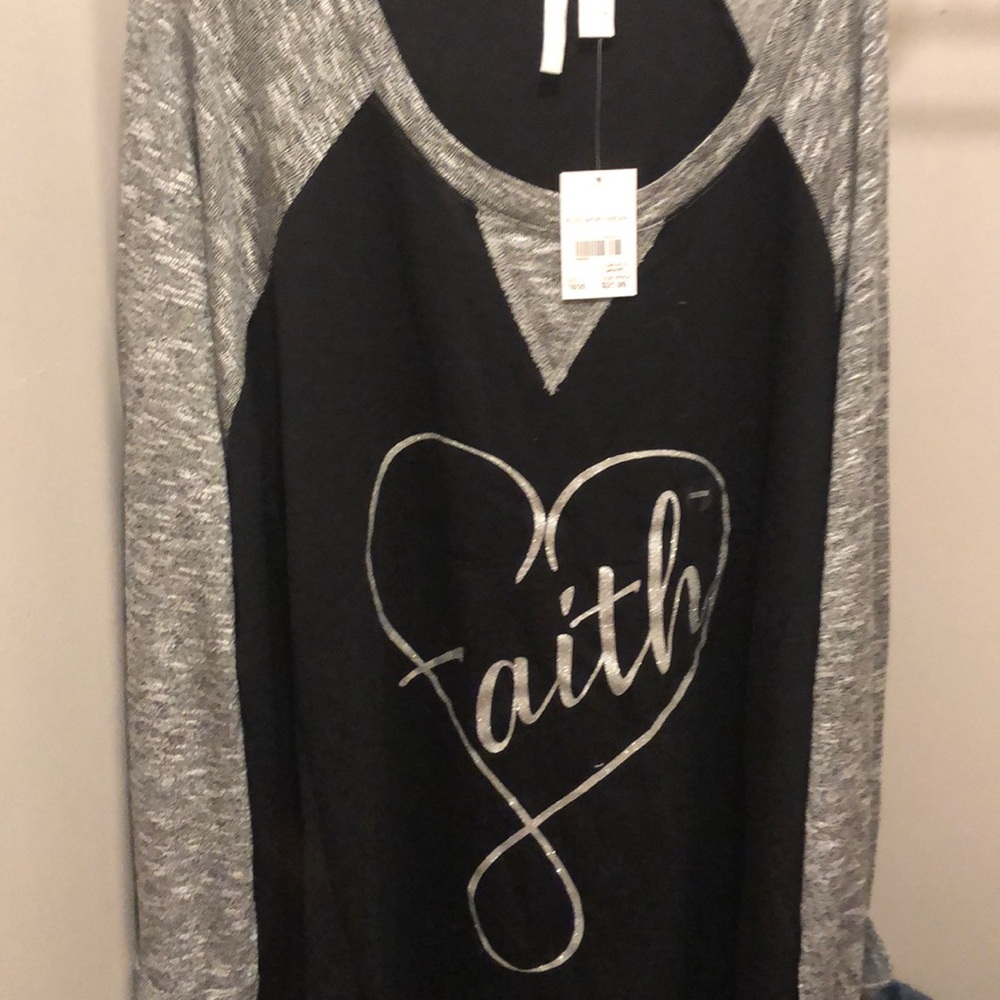 “Faith” long sleeve shirt, thin